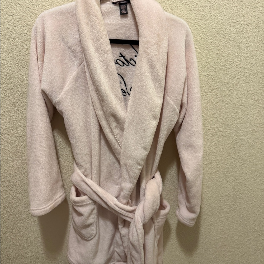 Victoria's Secret Pale Pink Plush Robe